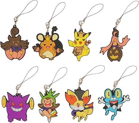 Amazon ポケモンセンターオリジナル ラバーストラップコレクション Pokemon Spooky Party コンプリートセット アニメ 萌えグッズ 通販