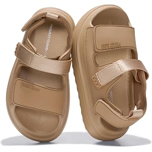 Project Cloud Sandals for Girls Adjustable Straps Kids Slides Non-Slip | Adjustable Straps; Lightweight Design; Water-Resista