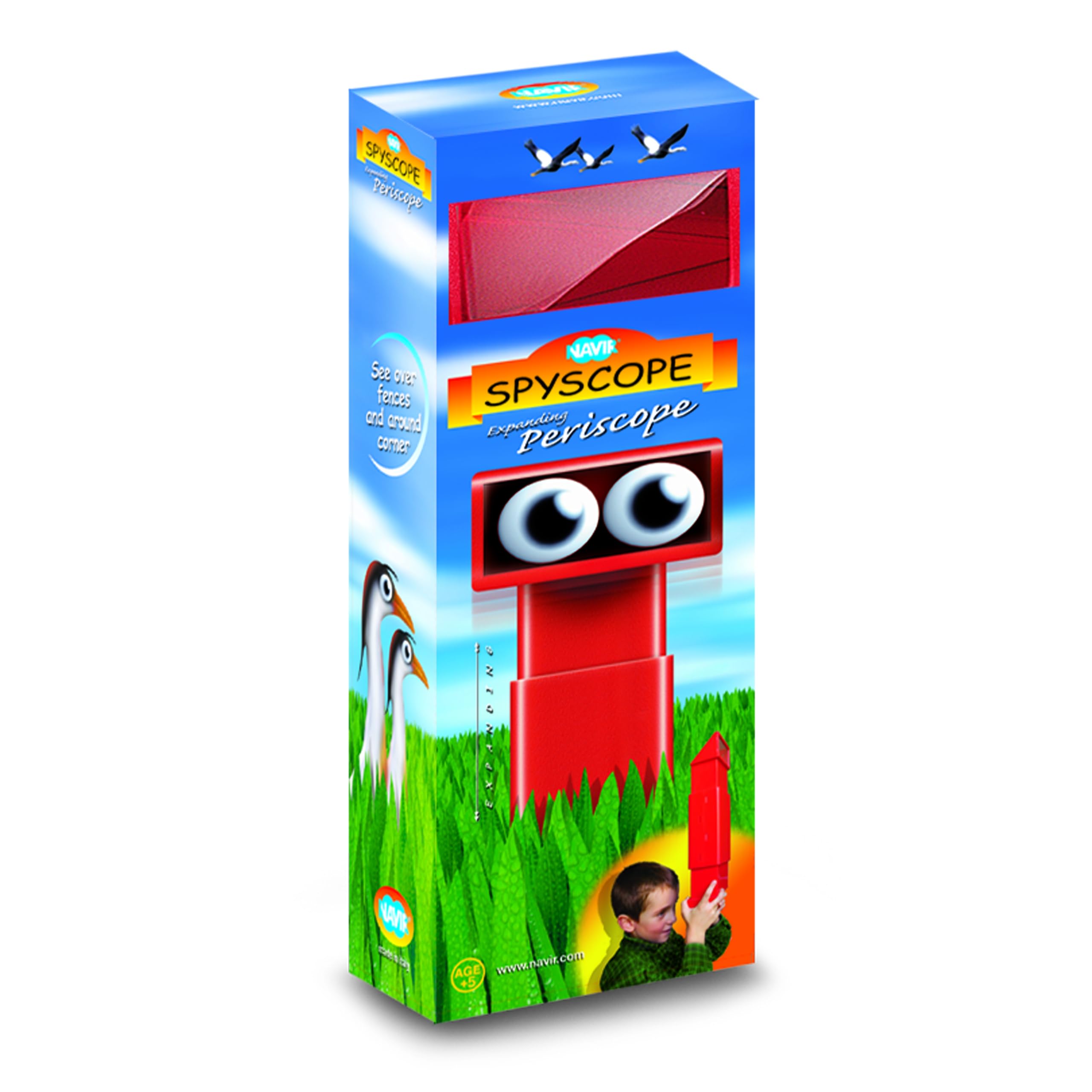 Navir Navir3020 Spy Scope Periscope Toy, Red