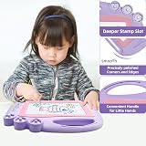 AiTuiTui Magnetic Drawing Board Travel Size 11x8.3 in Kids Doodle Pad view 2