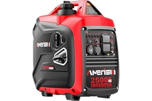 AMERISUN 2500W Portable Inverter Generator, Gas Powered Generator with CO Sensor, Super Quiet for Camping, Tailgating, Home Emergency Use, EPA Compliant 2025 Version