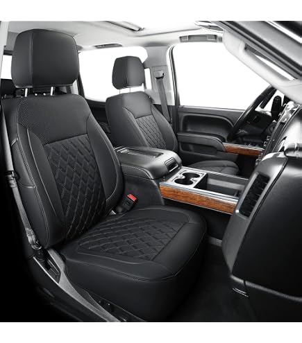 Los Libros Del Saber Labwork Funda De Asiento De Cuero Para Parte Inferior Del Conductor Y Cojín De Esponja De Repuesto Para Chevy Silverado 2003-2007, Color El Libro De Bill