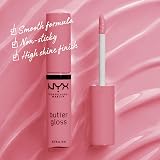 NYX Butter Gloss Make Up Lip Gloss 15 Angel Food Cake Cruelty Free 0.27 oz view 2