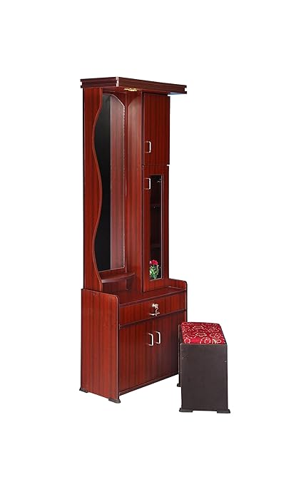 Hudson Mark Wooden Mirror Dressing Table Furniture Set With