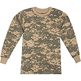 Rothco Kids Long Sleeve Camo T-Shirt – Comfortable Camouflage Crew Neck Tee