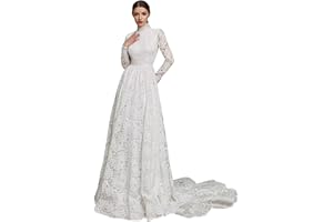Yuxin Princess Lace Off Shoulder Wedding Dress for Bride 2024 Long Sleeves Ball Gown Bridal Dresses