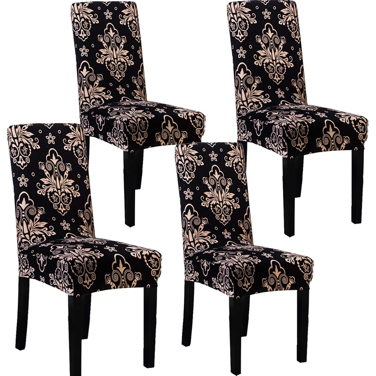 JMYDecor Chair Cover, [Set of 4/6] Stretch Dining Room Chair Covers High Back Chair Protective Cover Slipcover,Elastic Chair Protector Seat Covers for Dining Room Wedding Banquet Party Decoration