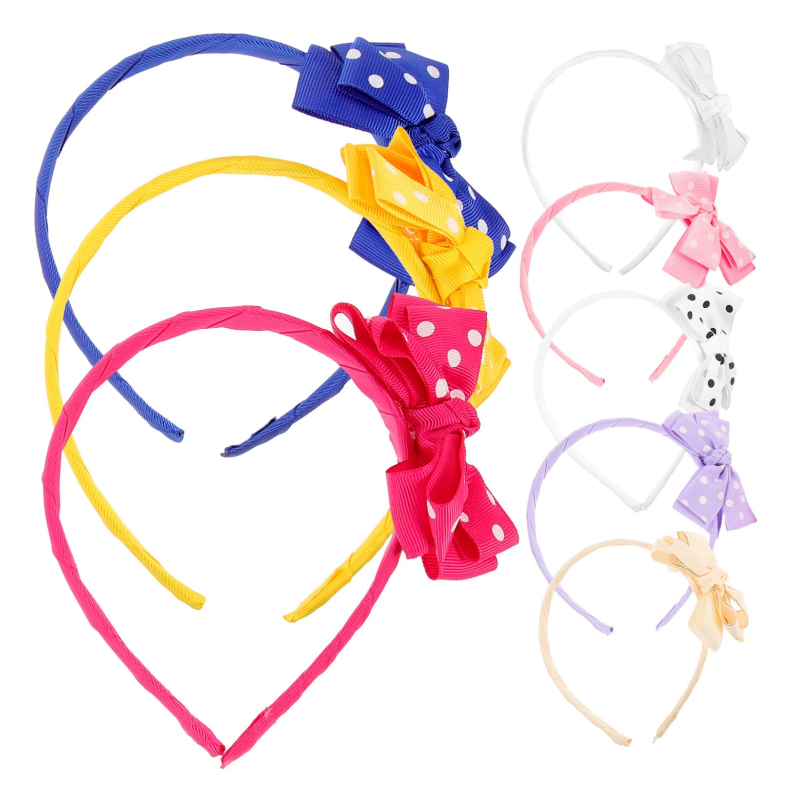 Lurrose 8pcs Women Bowknot Hair Bands Fashion Hair Hoop for Bridesmaid Wedding Accessories for Women Butterfly Band