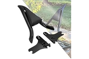 HDBUBALUS Motorcycle Sissy Bar Detachable Passenger Backrest Cushion Fit for Harley Touring Road King Road Glide Street Glide