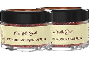 Pure Kashmiri Mongra Saffron/Kesar/Keshar PACK of 2 (1g each)| From the finest farmlands of Pampore, J&K, India | Tested and 