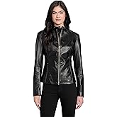 GUESS womens Mel Faux Leather Biker