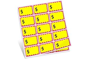 ZACOOL Garage Sale Stickers, Yard Price Sticker with Large Blank Writing Space(2"x3"), Self-Adhesive Price Label Stickers Rummage Sales Labels for Flea Markets, Yard Sales and Estate Sales 150 Pcs