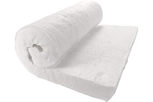 LYNN MANUFACTURING Ceramic Fiber Insulation, 2" Thick x 15" x 24", 2400F Fireproof Insulation Blanket, 3033E