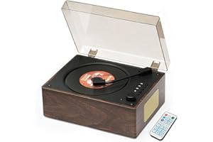 DUIDESHI Portable CD Players for Home Retro: Hi-Fi Bluetooth Music Speaker Built-in Battery Remote Control Support AUX/USB BGM Player for Home Décor Gifts for Retro Enthusiasts