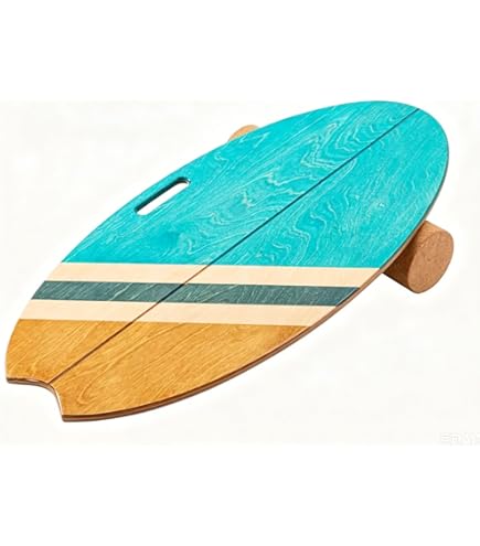 Planche d'Équilibre en Bois 40×30 cm - Balance Board Antidérapante