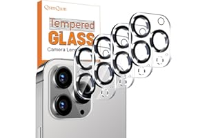 QsmQam 4 Pack Camera Lens Protector for iPhone 16 Pro Max 6.9" / iPhone 16 Pro 6.3", Tempered Glass Camera Cover, HD Clear, Anti-Scratch, Strong Adhesion, [Does not Affect Night Shots]