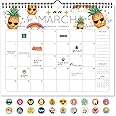 Wall Calendar 2026-2027 - 33 x 26cm Calendar 2026 with 234 stickers - The Perfect Monthly Planner for Easy Organizing
