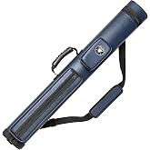 Adhafera Pool Cue Case, 2 X 2 Hard Pool Stick Case, Billiards Accessories | Fit 2-Piece Cue Up to 58", Faux Leather, Two Pockets, Hard Case