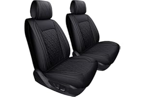 YIERTAI Car Seat Covers Waterproof Leather Auto Seat Protectors Universal fit for Most Most Sedans SUVs Pick-up Trucks(2 PCS 