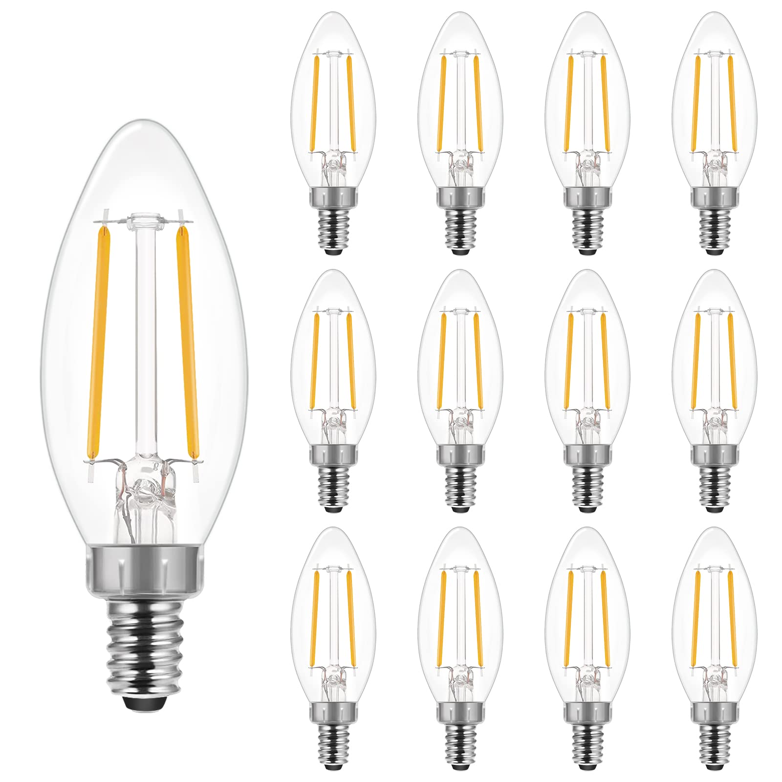 B11 E12 Candelabra LED Bulbs 60 Watt
