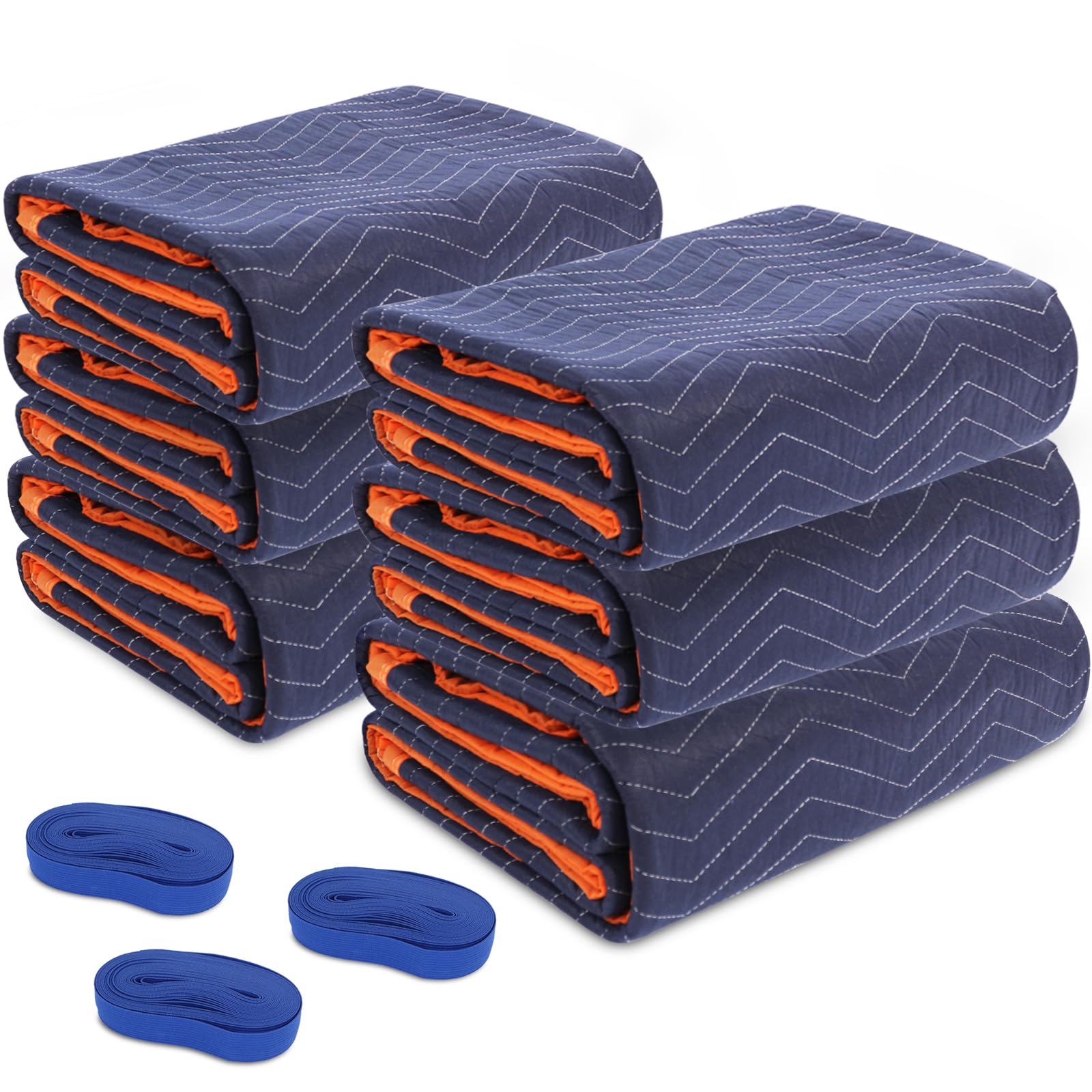 YMTLJHDSY 6 Moving Blankets 72x80in with 3 Elastic