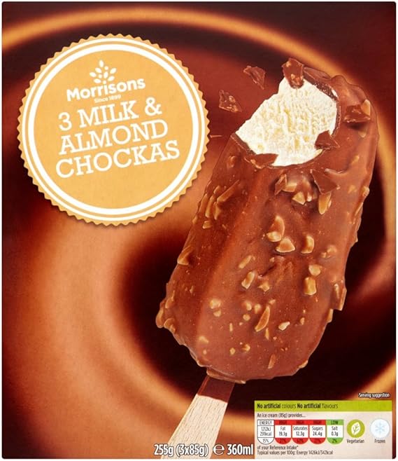 Morrisons Milk and Almond Chockas, Pack of 3 (Frozen) Amazon.co.uk