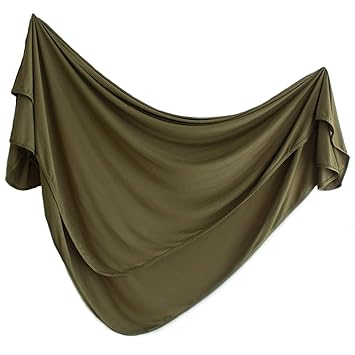 olive green swaddle blanket