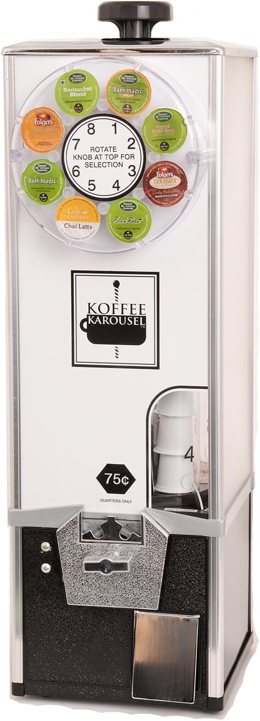KK Mfg Koffee Karousel KCup Vending Machine (3Quarter Coin Mechanism