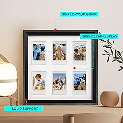 CAIYOULE Wooden for Polaroid Frame for Instax Mini