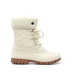 DREAM PAIRS Women's Winter Duck Boots Mid Calf Warm