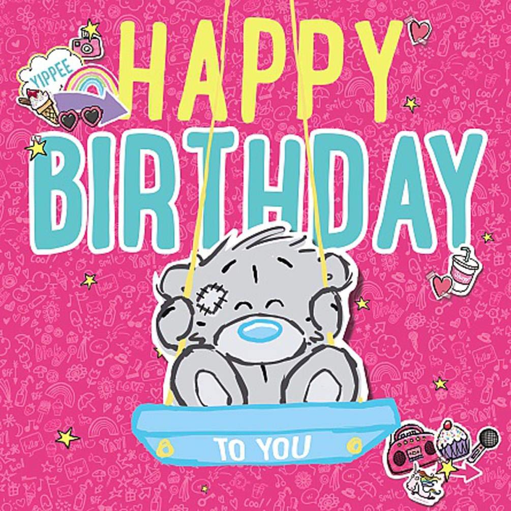Me to You Dinky 3D Effect Birthday Card,Size: 6x6"