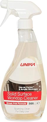 Unika Solid Surface Worktop Cleaner 500ml – Non-Abrasive Daily Cleaner