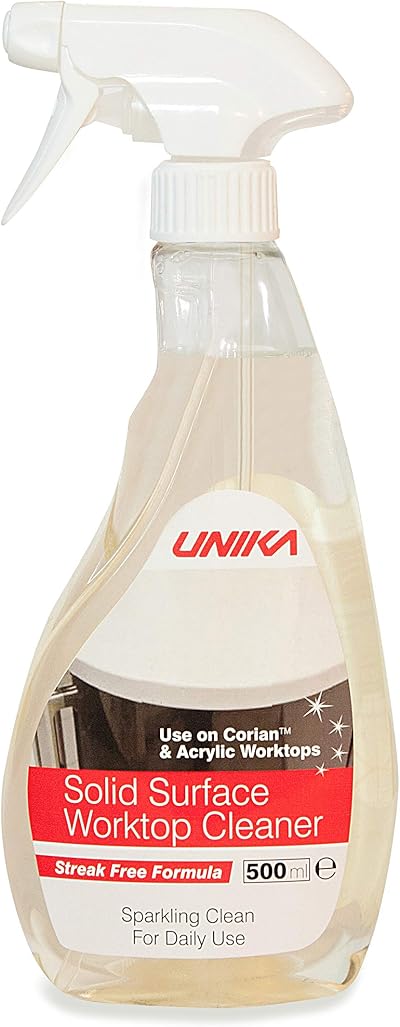Unika Solid Surface Worktop Cleaner 500ml – Non-Abrasive Daily Cleaner