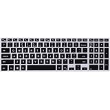 FORITO Thin Dell Keyboard Cover for 15.6-inch DELL Laptop Inspiron 15 i5558, Dell Inspiron 15 3000 5000, Inspiron 17 5000 series laptop, Keyboard Protector Dell Inspiron 15 Laptop US Layout (Black)