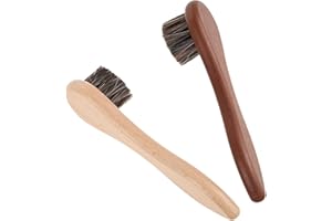 WIXGAOTK 2-Pack Small Animal Bath Brush for Hamsters Guinea Pigs Soft Bristle Grooming Brush with Wooden Handle Pet Cleaning 