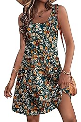 LUXVEER Womens Summer Hawaiian Dresses 2025 Floral