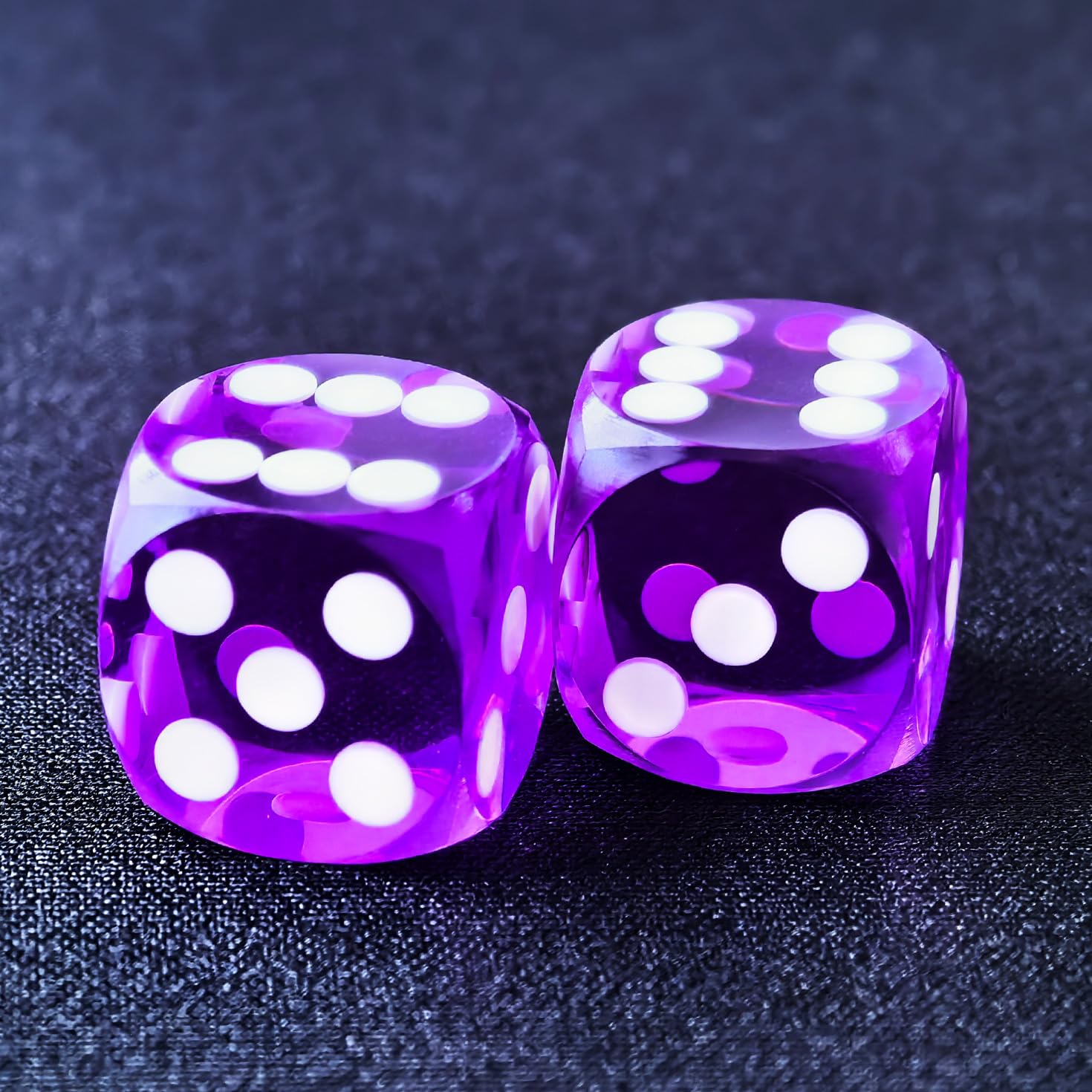 Bescon Professional Precision Backgammon Dice Round Corner 9/16" (14.3mm) with Beveled Corner, Without Serial Number