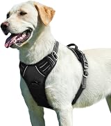 Eagloo Dog Harness Front Back Clips Large No Pull Adjustable Reflective