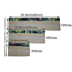 Maydahui Canvas Colored Pencil Roll Wrap 24/48/72