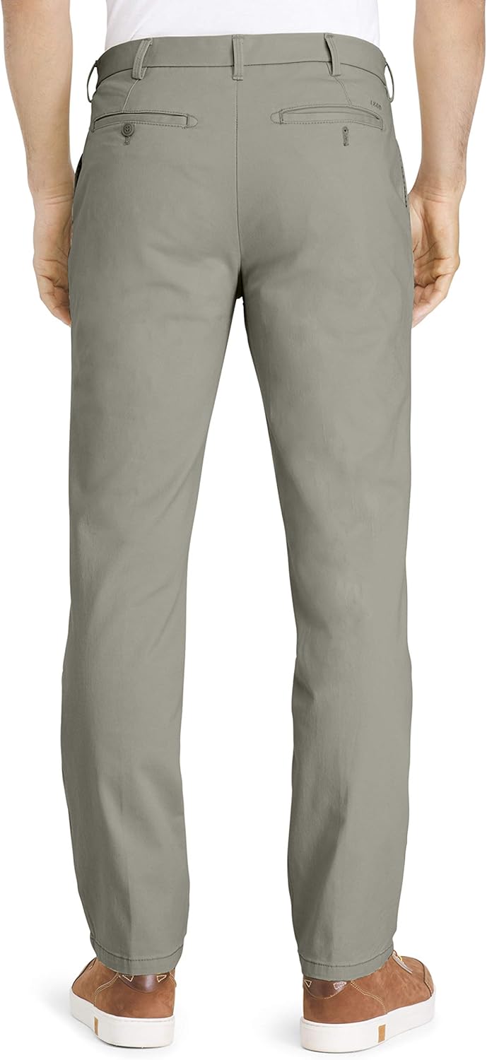 IZOD Men's Saltwater Stretch Flat Front Straight Fit Chino Pant at  Men’s Clothing store