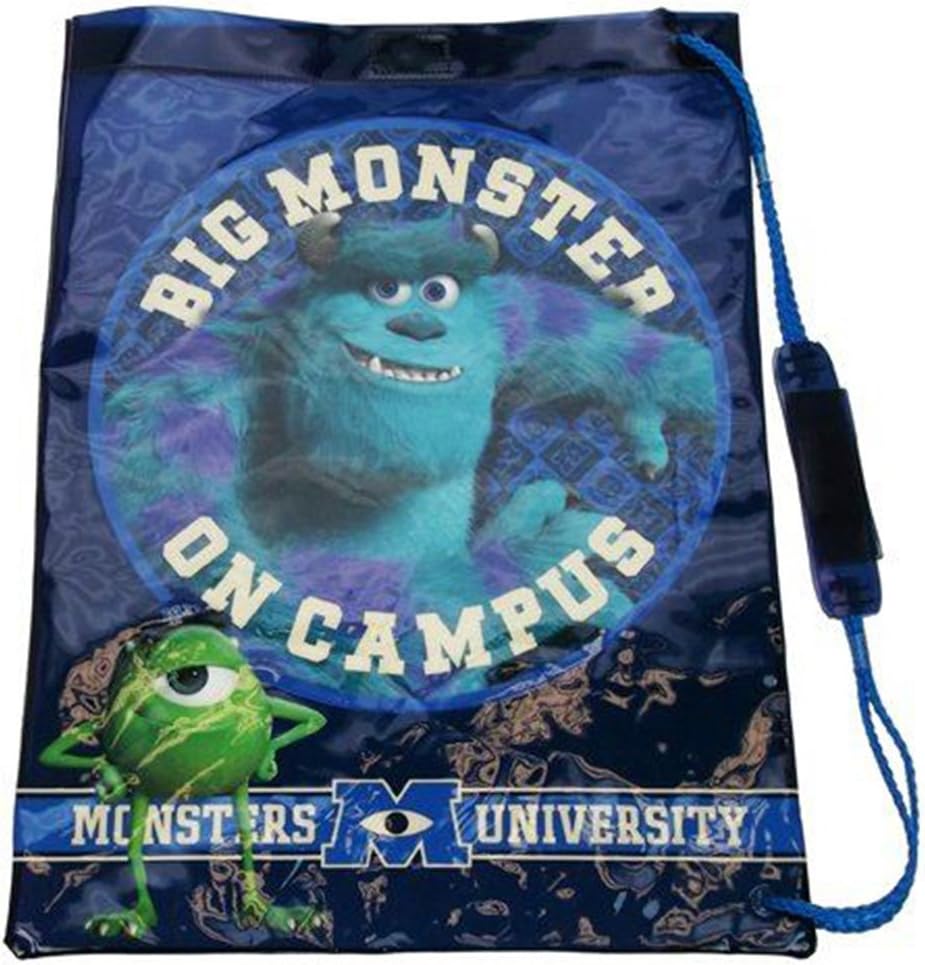 Childrens Kids Boys Girls Character Trainer / Gym / PE / PVC Swim School Bag (Monsters University PVC)