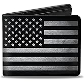 Buckle-Down Unisex-Adults Buckle-down Pu Bifold - American Flag Weathered