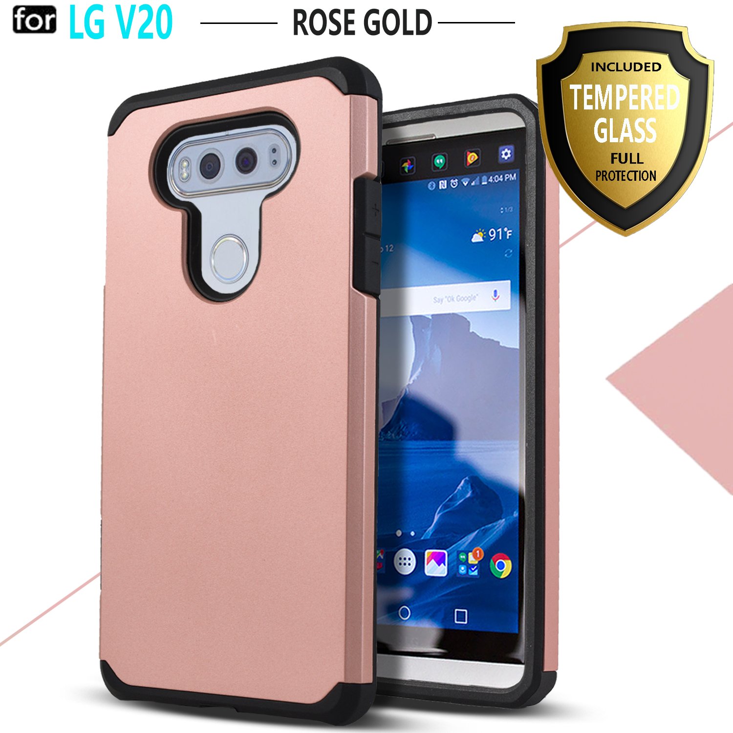 Best lg v20 gold back cover