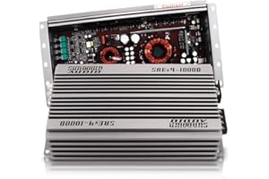 Sundown Audio SAE-1000.1D Class D Monoblock Amplifier - 1000W RMS @ 1? - High Power Car Subwoofer Amp with Dual MOS-FET, Advanced Filters, Heavy Duty Heat Sink, & Remote Bass Control