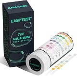 EASYTEST 7 in 1 Aquarium Test Strips 150 Pack Freshwater Water Test Kit