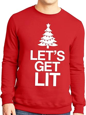 lets get lit christmas sweater