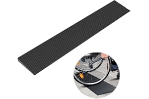 HAQQI Threshold Ramps for Doorways,1" Rise Rubber Threshold Ramp,8000 Lbs Capacity,Non-Slip,Eco-Friendly, Cuttable for Doorways,Wheelchairs, Scooters and Bathroom