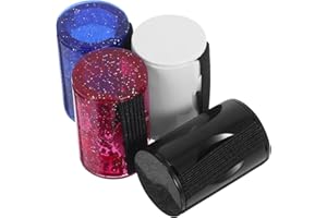 HAMPPLIES 4Pcs Finger Shaker Sand Shaker Musical Instrument Set for Ukulele Guitar Mandolin Banjo Percussion