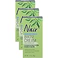 Nair Bikini Cream with Green Tea Sensitive Formula, 1.7 Ounce (Pack of 3)