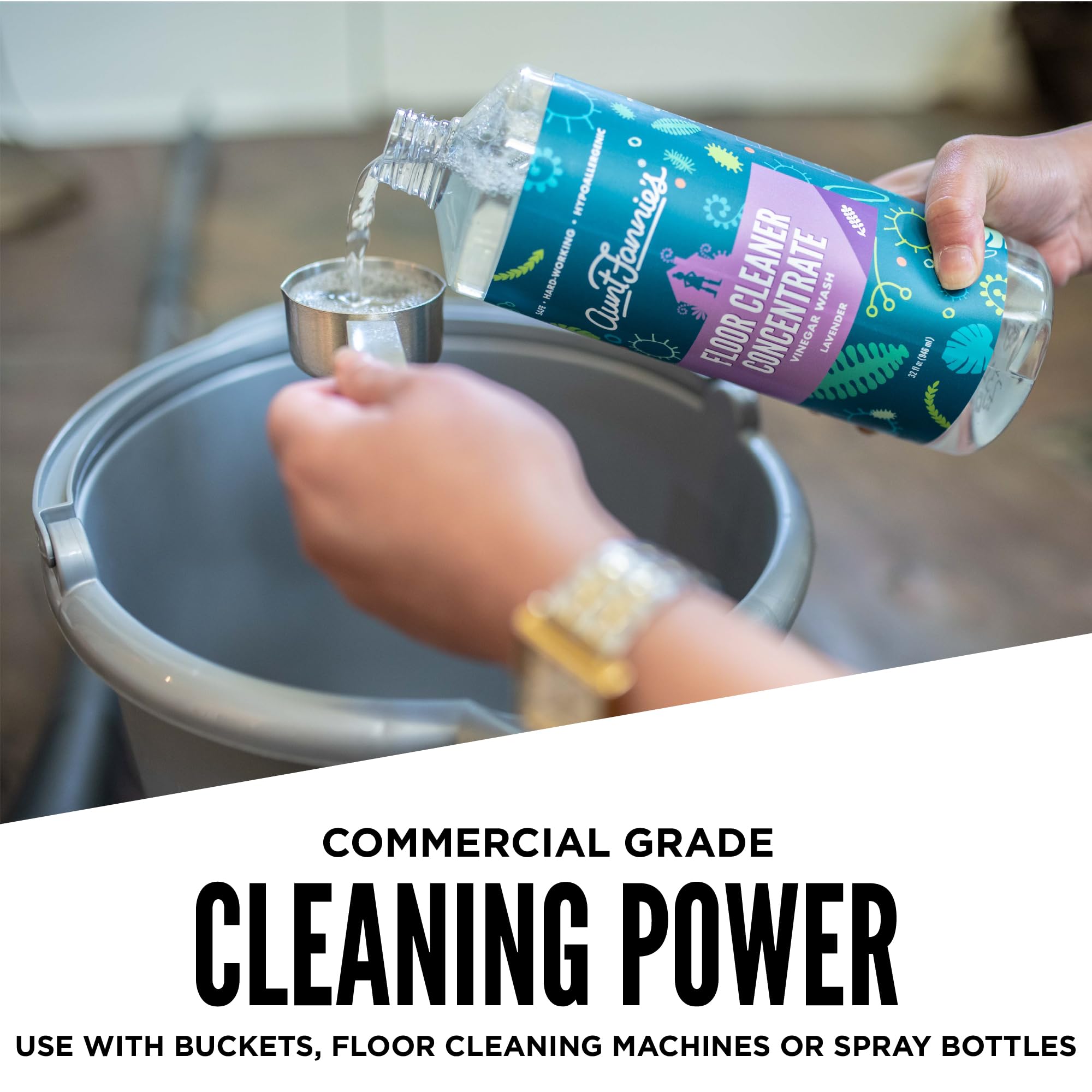 Aunt Fannie's Ultra Concentrated Floor Cleaner Vinegar Wash, MultiSurface Floor Cleaner For